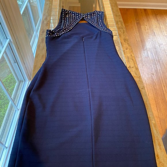 Guess navy blue dress silver rhinestones - Picture 5 of 6